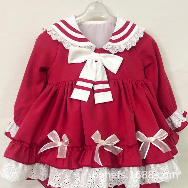 Nowa sukienka jesienne/zimowe płaszcz Lolita dziewczyna z falbankami znajdująca się w kategorii Suknie - Wianko - 7