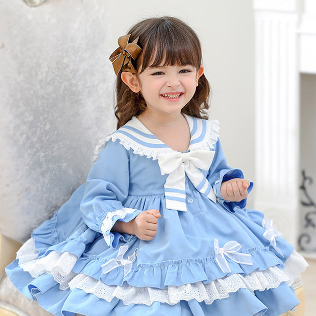 Nowa sukienka jesienne/zimowe płaszcz Lolita dziewczyna z falbankami znajdująca się w kategorii Suknie - Wianko - 11