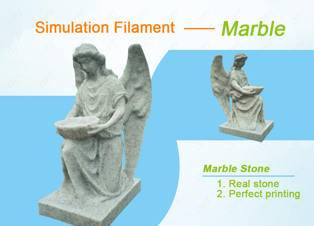 Materiał do druku 3D Marmur Pla 3D włókna do drukowania 1.75 Mm 1Kg - Wianko - 3