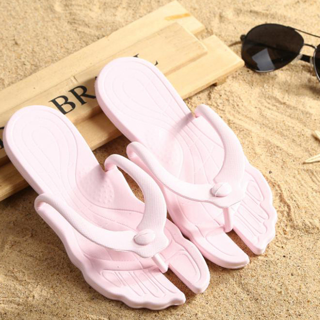 Składane klapki plażowe Anti-Slippery 2021 - buty na lato, sandały na zewnątrz dla kobiet i mężczyzn - Wianko - 4