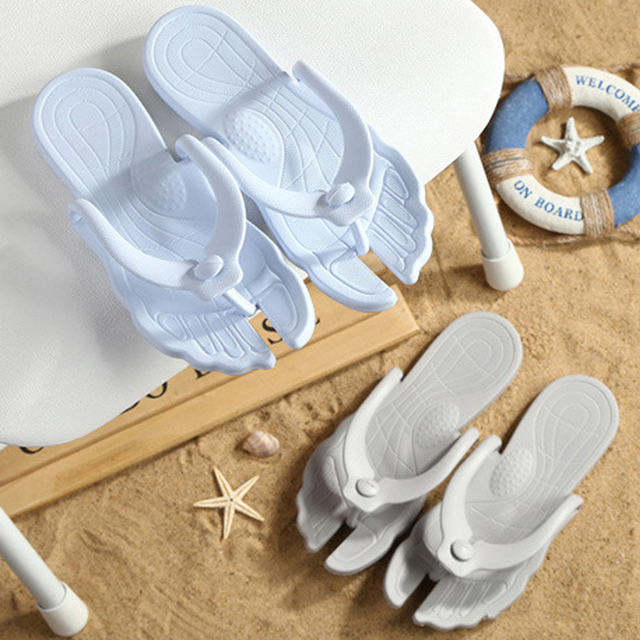Składane klapki plażowe Anti-Slippery 2021 - buty na lato, sandały na zewnątrz dla kobiet i mężczyzn - Wianko - 19