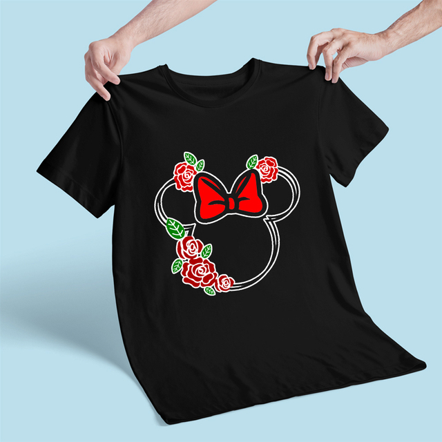 Koszulka dziecięca Disney Alicja w Krainie Czarów z postacią Mickey Mouse - biała, czarna, luźna grafika Kawaii - Wianko - 6