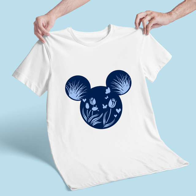Koszulka dziecięca Disney Alicja w Krainie Czarów z postacią Mickey Mouse - biała, czarna, luźna grafika Kawaii - Wianko - 14