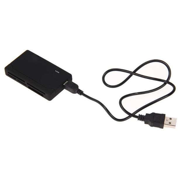 Czytnik kart pamięci USB obsługujący USB V2.0, kolor czarny, zewnętrzny, obsługujący SD, SDHC, Mini, Micro, M2, MMC, XD, CF - Wianko - 8