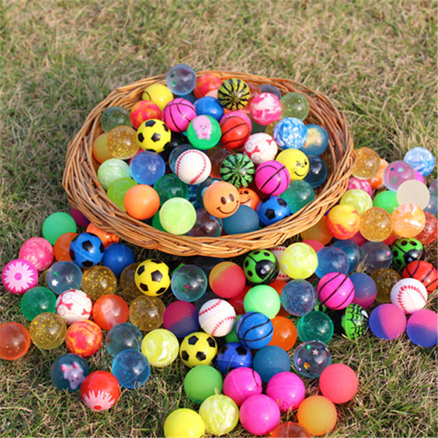 Zestaw 20 małych gumowych piłek kauczukowych antystresowych dla dzieci - zabawki edukacyjne do skakania, gier na świeżym powietrzu i zabaw w wodzie - Wianko - 6