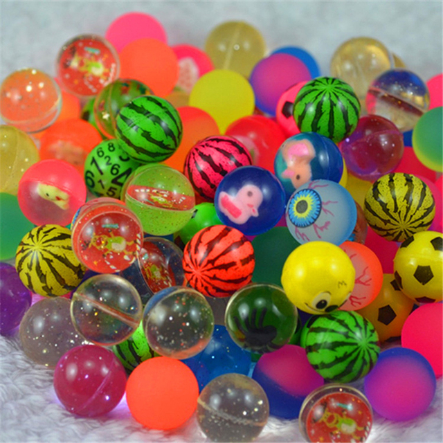 Zestaw 20 małych gumowych piłek kauczukowych antystresowych dla dzieci - zabawki edukacyjne do skakania, gier na świeżym powietrzu i zabaw w wodzie - Wianko - 5