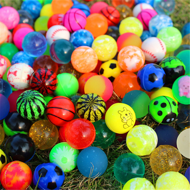 Zestaw 20 małych gumowych piłek kauczukowych antystresowych dla dzieci - zabawki edukacyjne do skakania, gier na świeżym powietrzu i zabaw w wodzie - Wianko - 4