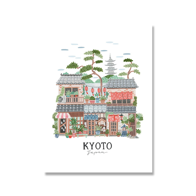 Plakat ze zdjęciem góry Fuji w stylu klasycznym i współczesnym - do dekoracji salonu i domu - Wianko - 5