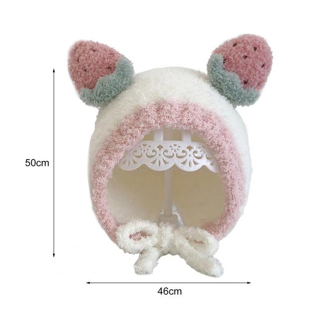 Zimowa czapka dla niemowląt z wełnianej przędzy - przyjazna dla skóry, odporna na zużycie, wysoko elastyczna - Wianko - 1