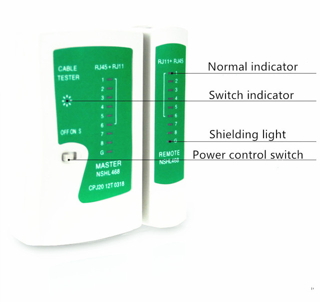 Profesjonalny Tester kabli sieciowych RJ45 RJ11 RJ12 CAT5 UTP LAN narzędzie do detekcji kabli z pilotem zdalnym - Wianko - 12