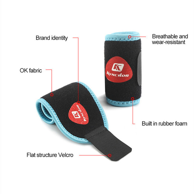 Antypoślizgowe elastyczne opaski na nadgarstek z silikonowymi paskami - wsparcie bezpieczeństwa dla sportów zewnętrznych - Badminton, Fitness - Wianko - 5