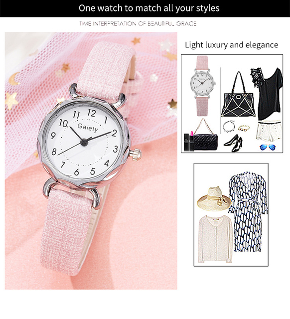 Damski zegarek Vintage 2021 ze skórzanym paskiem i małą tarczą - moda i styl (Reloj mujer) - Wianko - 12