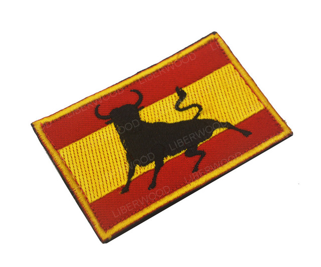 3D Parch hiszpańskiej flagi - haftowany Patch na tkaninie z systemem Hook Loop - do własnoręcznego aplikowania na odzież taktyczną i odznaki dla policji - Wianko - 27