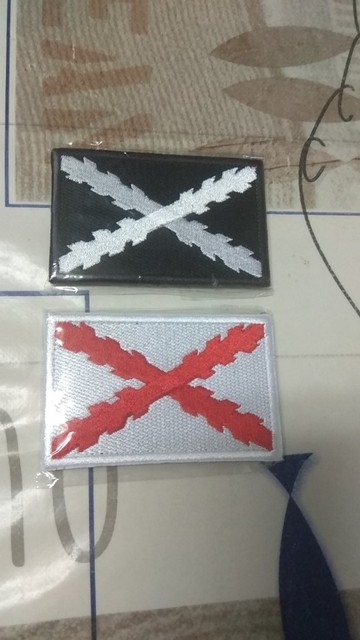 3D Parch hiszpańskiej flagi - haftowany Patch na tkaninie z systemem Hook Loop - do własnoręcznego aplikowania na odzież taktyczną i odznaki dla policji - Wianko - 6