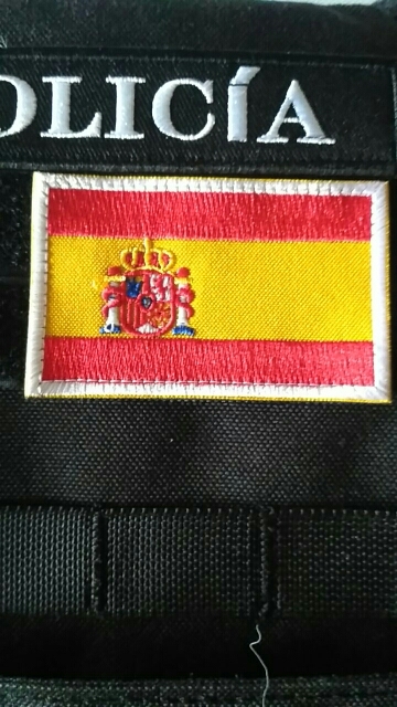 3D Parch hiszpańskiej flagi - haftowany Patch na tkaninie z systemem Hook Loop - do własnoręcznego aplikowania na odzież taktyczną i odznaki dla policji - Wianko - 10