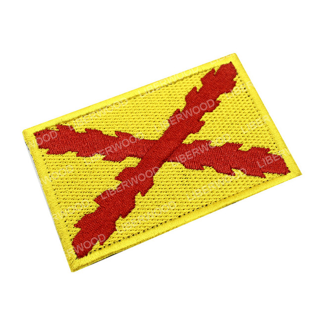 3D Parch hiszpańskiej flagi - haftowany Patch na tkaninie z systemem Hook Loop - do własnoręcznego aplikowania na odzież taktyczną i odznaki dla policji - Wianko - 18