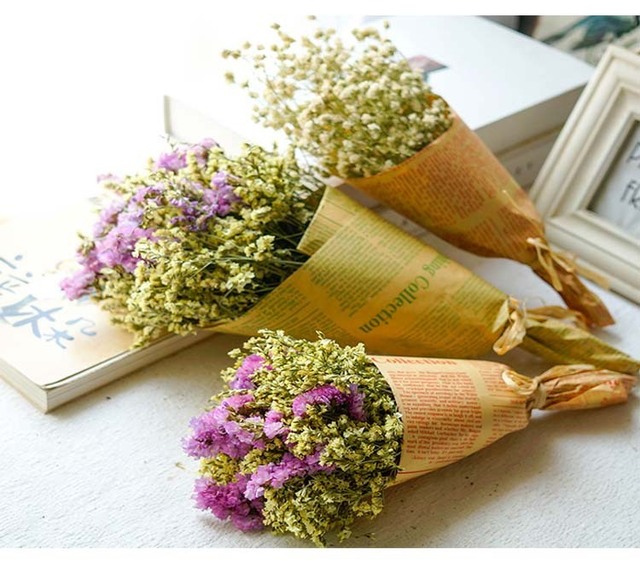 Papierowe bukiety kwiatów 10 szt. w jasnym kolorze mgły, celofanowy materiał do pakowania prezentów - Wianko - 24