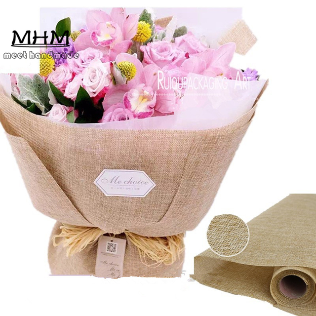Papierowe bukiety kwiatów 10 szt. w jasnym kolorze mgły, celofanowy materiał do pakowania prezentów - Wianko - 14