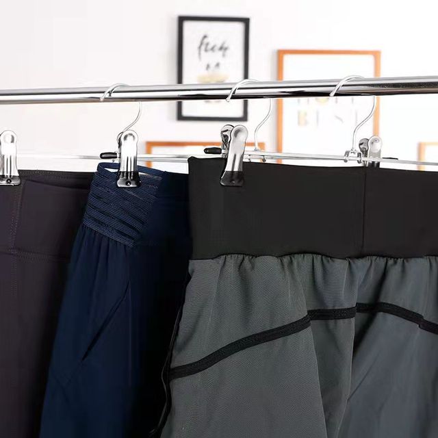 Wieszak na ubrania Rack10pcs ze stali nierdzewnej do spodni, spódnic, płaszczy i bielizny - Clipwall - Wianko - 5