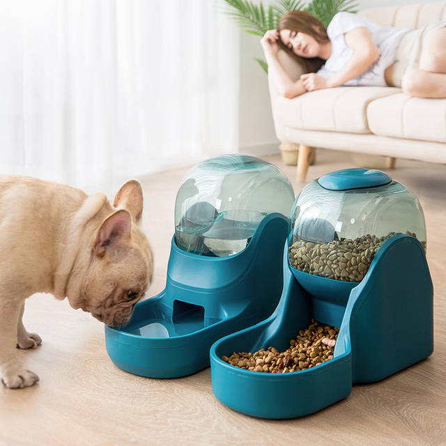 Karma dla zwierząt z automatycznym dozownikiem wody - duża pojemność, dla wszystkich rozmiarów kotów i psów, powolne karmienie - Wianko - 4
