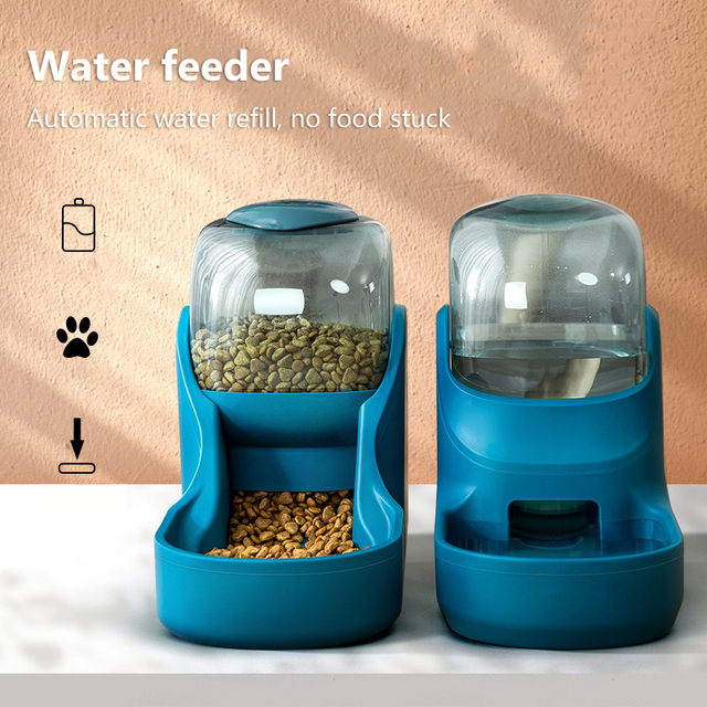 Karma dla zwierząt z automatycznym dozownikiem wody - duża pojemność, dla wszystkich rozmiarów kotów i psów, powolne karmienie - Wianko - 2