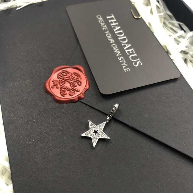 Naszyjnik charms Star & Lighthouse - 2020 ęczna biżuteria ze Sterling Silver - Trendy prezenty dla kobiet - Wianko - 2