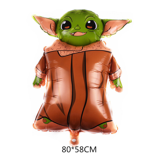 16 sztuk złotych dekoracyjnych balonów Star Wars Yoda Baby - prezent Baby Shower, zabawki dla dzieci - Wianko - 11