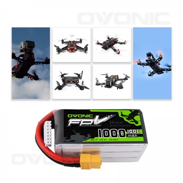 Bateria LiPo OVONIC 1000mAh 22.2V 6S z wtyczką XT60 do FPV Freestyle Racing RC Car Drone Quadcopter - Wianko - 3