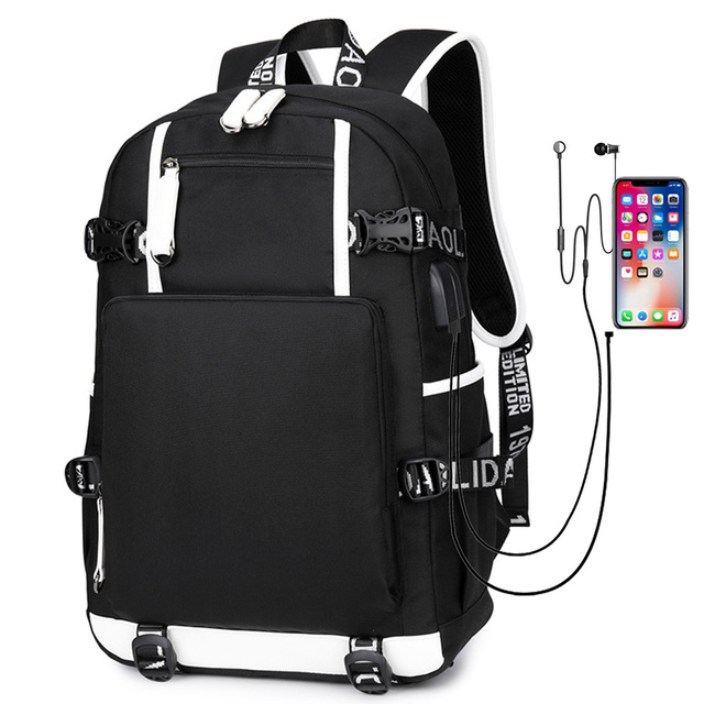 Niestandardowy plecak podróżny z nadrukiem na zamówienie - torba dla dzieci i dorosłych (USB, laptop) - Wianko - 26