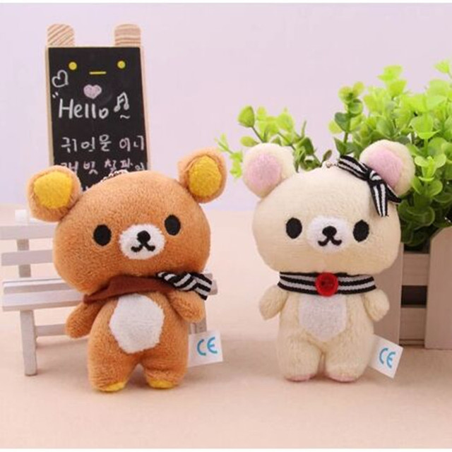 Pluszowa lalka Rilakkuma - 1 sztuka, 11 cm, miś kochanka - Wianko - 1