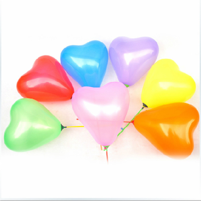 Balon lateksowy serce 12 cali 100 sztuk jasny różowy - materiały ślubne - Wianko - 7