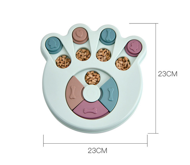 Interaktywne Puzzle dla psów - miska dozownik powolnego jedzenia - antypoślizgowa zabawka dla zwierząt, zwiększająca IQ i zapewniająca rozrywkę - Wianko - 3