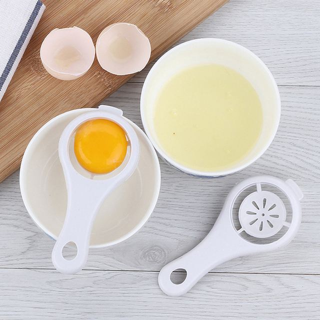 Biały Separator żółtka – narzędzie do separacji jajek, akcesorium kuchenne do ciast - Wianko - 6