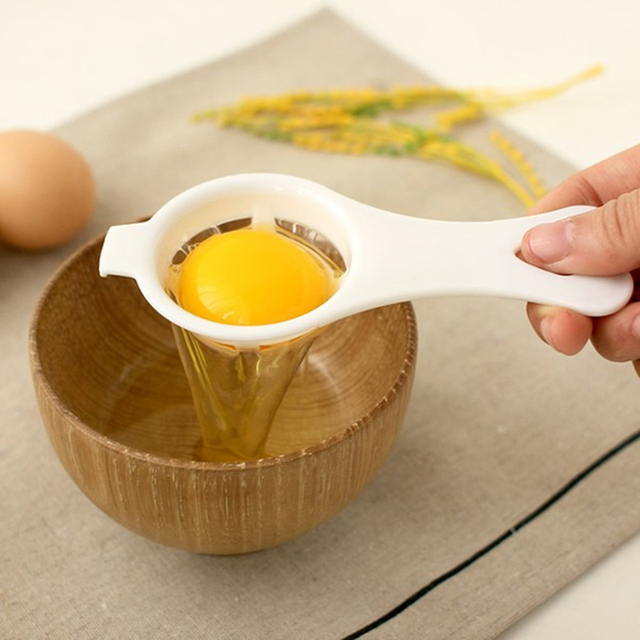 Biały Separator żółtka – narzędzie do separacji jajek, akcesorium kuchenne do ciast - Wianko - 11