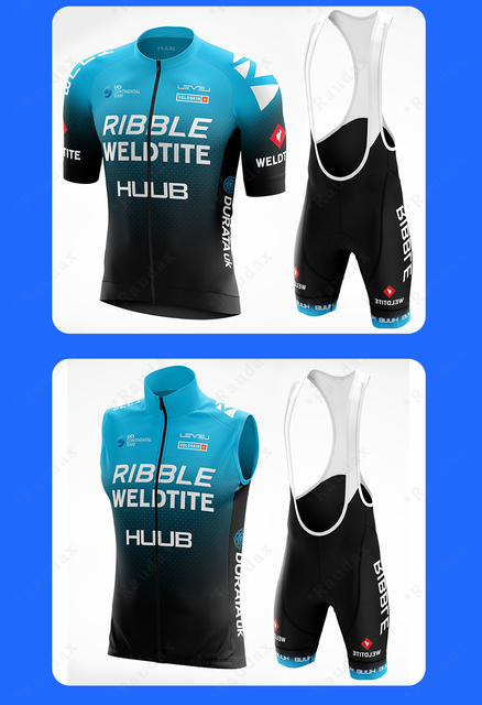 HUUB Sport Team 2021 Ribble Weldtite - Bezrękawnik rowerowy męski - Rower górski - Ropa De Ciclismo - Jednolite wzornictwo - Wianko - 3