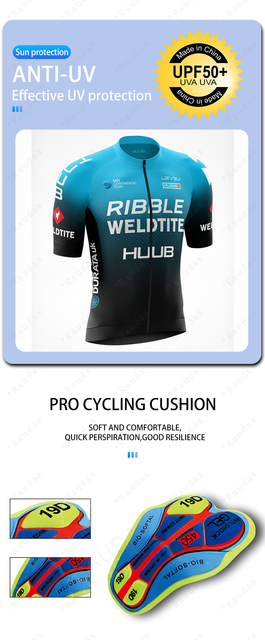 HUUB Sport Team 2021 Ribble Weldtite - Bezrękawnik rowerowy męski - Rower górski - Ropa De Ciclismo - Jednolite wzornictwo - Wianko - 4