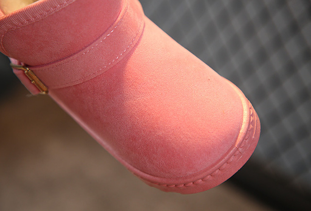 Ciepłe pluszowe buty zimowe dla dzieci - chłopcy i dziewczęta, kostki śnieg, model Martens - Wianko - 28