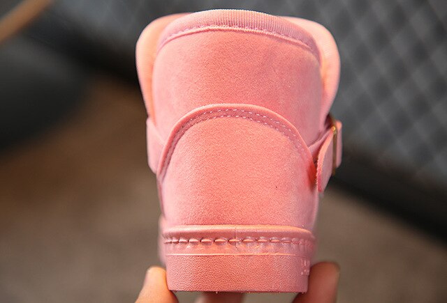 Ciepłe pluszowe buty zimowe dla dzieci - chłopcy i dziewczęta, kostki śnieg, model Martens - Wianko - 29