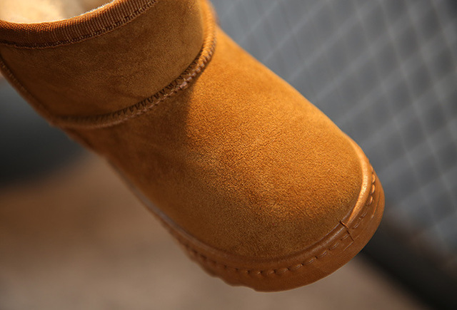 Ciepłe pluszowe buty zimowe dla dzieci - chłopcy i dziewczęta, kostki śnieg, model Martens - Wianko - 13