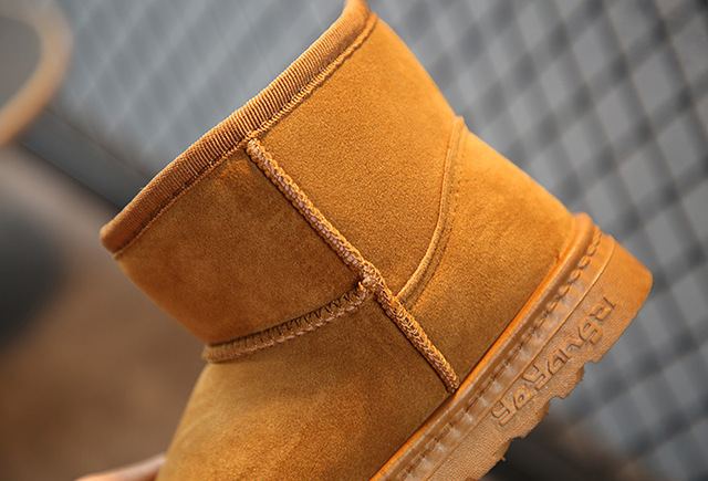 Ciepłe pluszowe buty zimowe dla dzieci - chłopcy i dziewczęta, kostki śnieg, model Martens - Wianko - 15