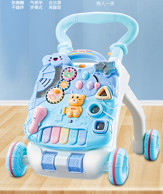 Chodzik dla dzieci wózek anty-o-leg, anti-rollover, wielofunkcyjna zabawka dla dziewczynki, walking artefakt - Wianko - 6