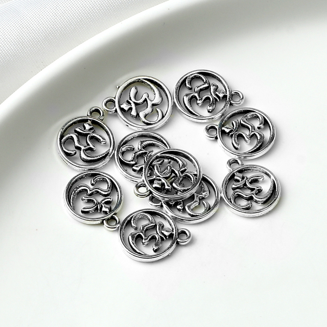 Wisiorek Charm 3 Style Aum Alloy - wysokiej jakości metalowa biżuteria do uzdrowienia na naszyjnik, bransoletkę lub Anklet - prezent, nowość - Wianko - 12