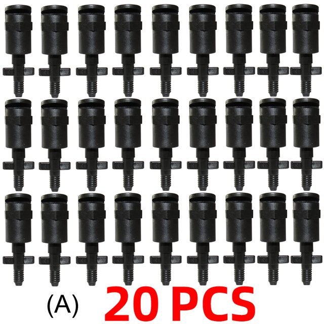 20 zraszaczy refrakcyjnych z dyszami o 180 stopni 1/4 '' lub 4/7mm, z kolczastymi złączami do podlewania ogrodu - Wianko - 11