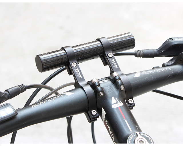 Przedłużany uchwyt kierownicy rowerowej GUB 13CM do telefonu i montażu reflektorów, aluminiowy z włókna węglowego - Wianko - 6