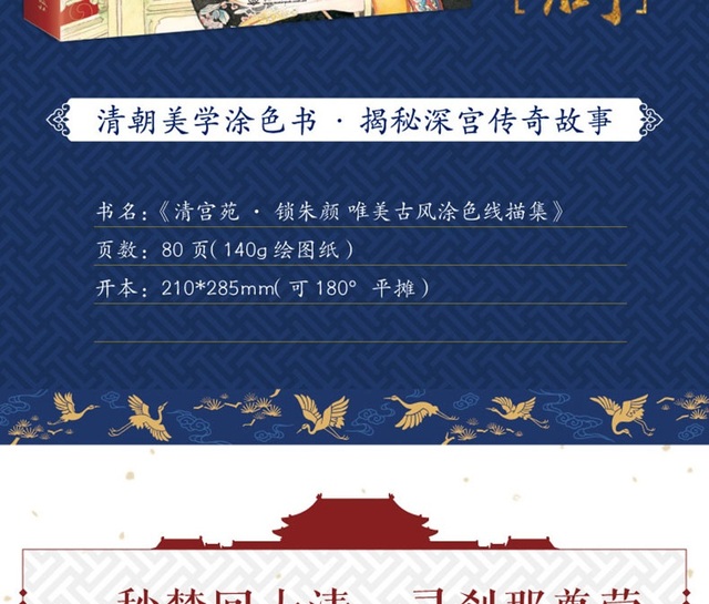 Szkicownik linii Kolorowanka Chińskiej Starożytnej Księżniczki z Dynastii Qing - Wianko - 2