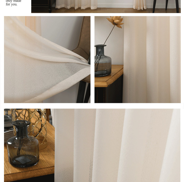 Białe zasłony tiulowe ICECUR z wzorem śniegu do okna — nowoczesne rolety Voile Drape do sypialni, salonu i kuchni - Wianko - 6
