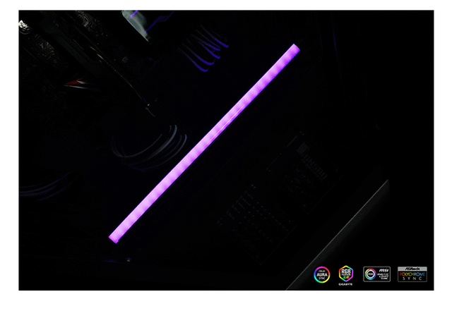 Jonsbo Listwa Magnetyczna RGB LED 36cm do Dekoracji Komputera PC z wsparciem 5V ARGB i synchronizacją MB - Wentylatory i Chłodzenie - Wianko - 2