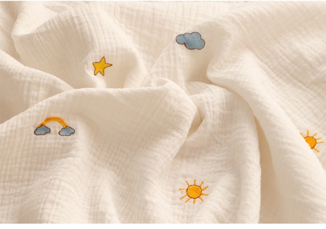 Koc dla niemowląt bawełniany 120x150 cm, czterowarstwowy muślinowy koc noworodka - Wianko - 15