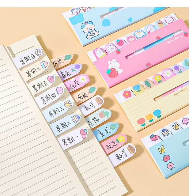 LOLO słodki kociak - samoprzylepne kartki uczenia się z naklejek N razy - notatnik Scrapbooking dla uczniów i szkoły - Wianko - 15