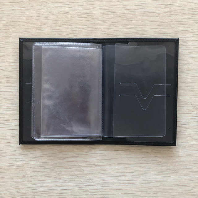 Skórzane etui z PVC na dokumenty automatyczne z przezroczystym okładem - Wianko - 14